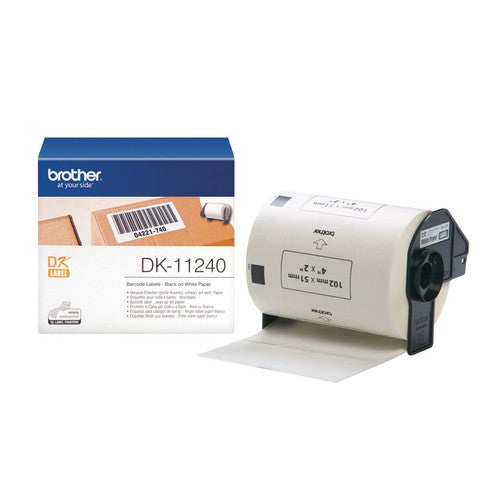 Brother DK-11240 102mm x 51mm Black on White Barcode Label Roll