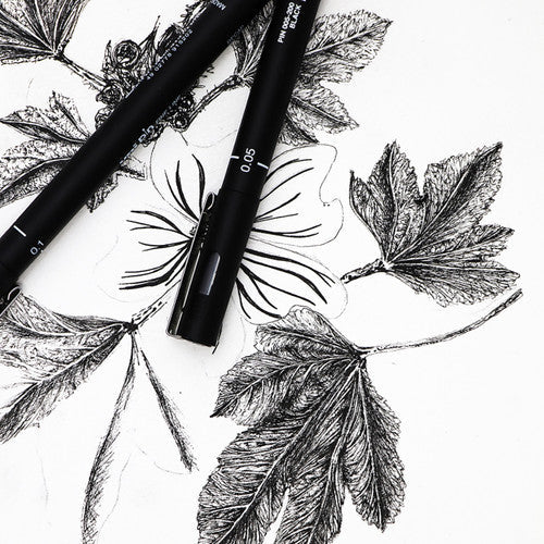 Uni Pin Fineliner 0.5mm Sepia Box of 12