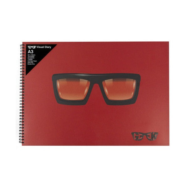 Geek Visual Diaries Thick Glasses A3