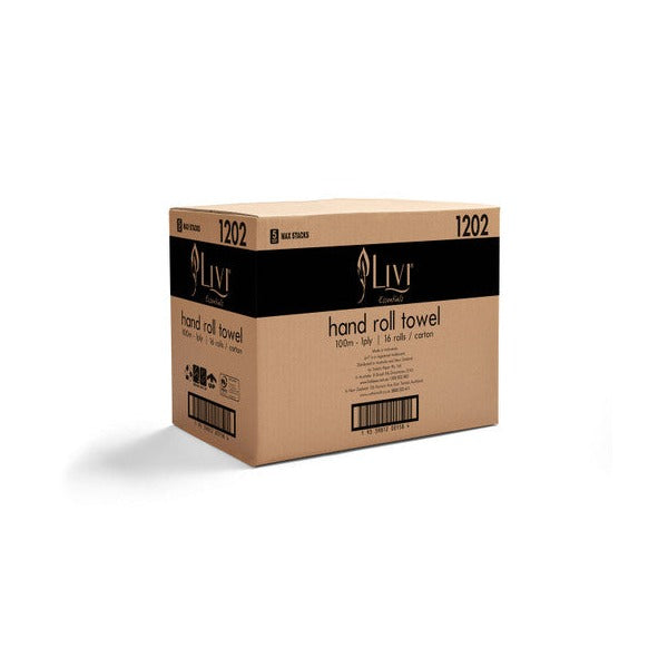 Livi 1202 Essentials Roll Towel 1 Ply 100m Carton 16