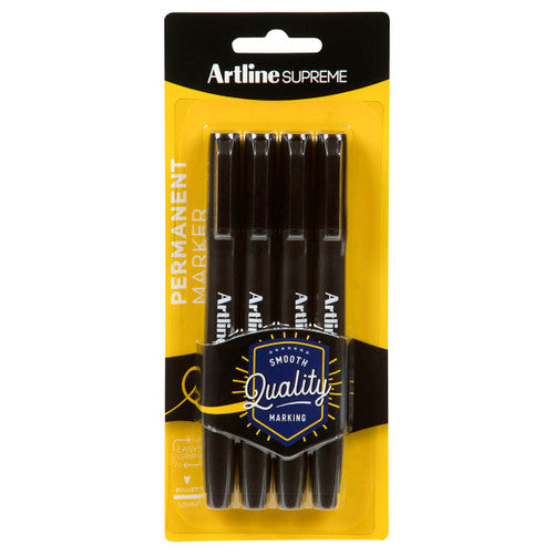 Artline Supreme Permanent Marker Core Black Box of 6