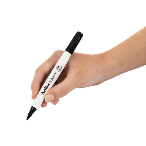 Artline Supreme Whiteboard Markers Black, Box of 12