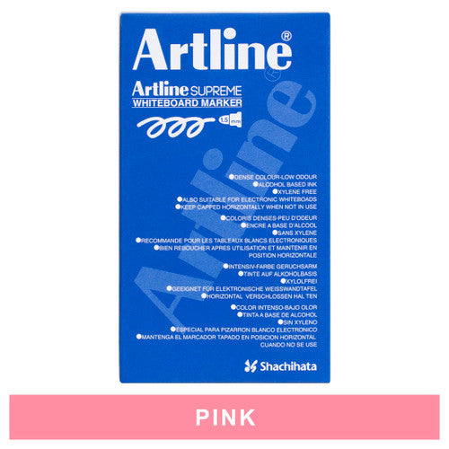 Artline Supreme Whiteboard Marker Pink Box 12