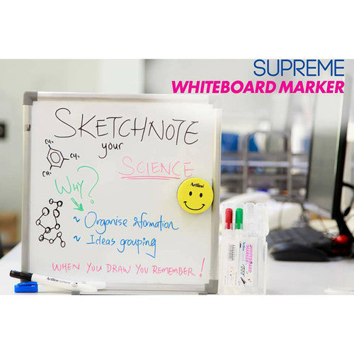 Artline Supreme Whiteboard Marker Assorted Pack 4