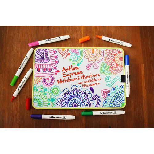Artline Supreme Whiteboard Marker Assorted Pack 4