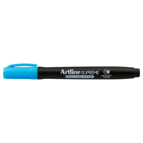 Artline Supreme Glow Marker 1.0mm Bullet Nib Blue