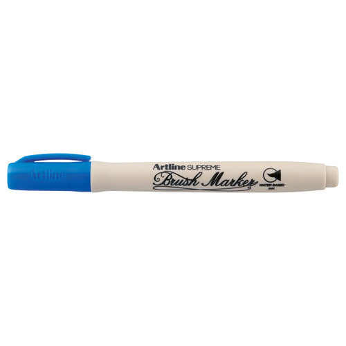 Artline Supreme Brush Marker Blue Box of 12