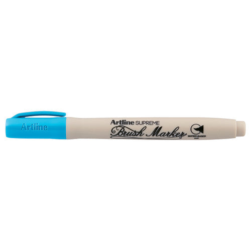 Artline Supreme Brush Marker Light Blue Box of 12
