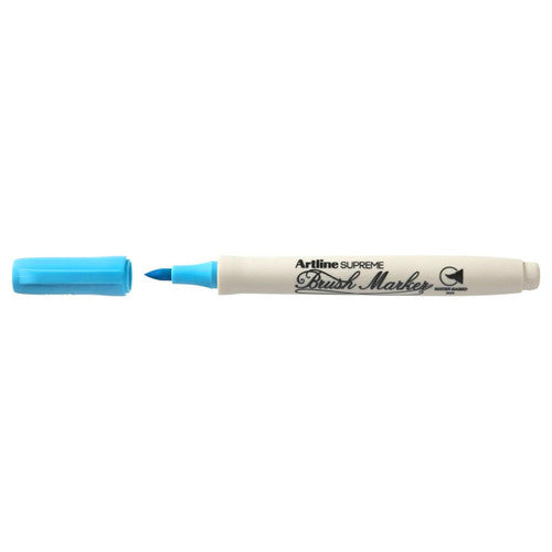 Artline Supreme Brush Marker Light Blue Box of 12