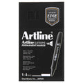 Artline Supreme Chisel Permanent Marker 1-4mm Black Box of 12