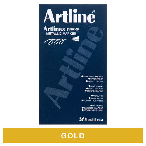 Artline Supreme Metallic Marker Gold Box of 12