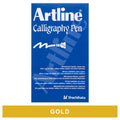 Artline 993 Calligraphy Pen 2.5mm Metallic Gold Box of 12