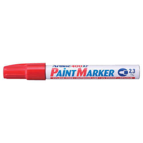 Artline 400 Paint Marker Permanent 2.3mm Bullet Red Box of 15