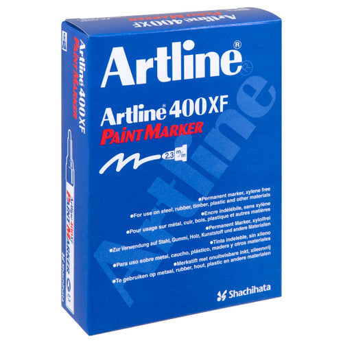 Artline 400 Paint Marker 2.3mm Bullet Blue Box of 12