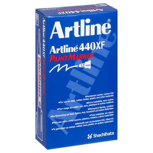 Artline 440 Paint Marker 1.2mm Bullet White Box of 12