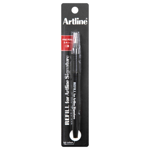 Artline Signature Fineliner Pen Refill Black Box of 12