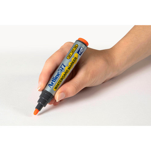 Artline 577 Whiteboard Marker 3mm Bullet Nib Orange Box of 12