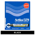 Artline 579 Whiteboard Marker 5mm Chisel Nib Black Box of 12