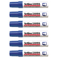 Artline 5109A Whiteboard Marker 10mm Chisel Blue Box of 6
