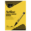 Artline General Purpose Permanent Marker Black Box of 12
