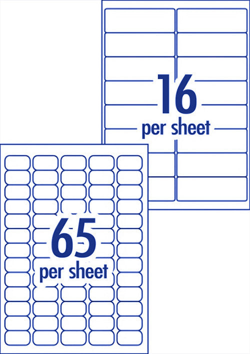 Avery Premium Address Labels AveryEco Kit L7162 and L7651 10 Sheets 258 Labels