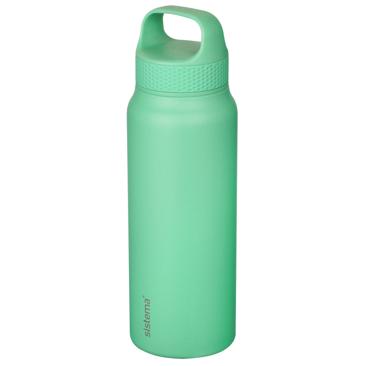 Sistema Stainless Steel Insulated Drink Bottle with Carry Handle 650ml Assorted