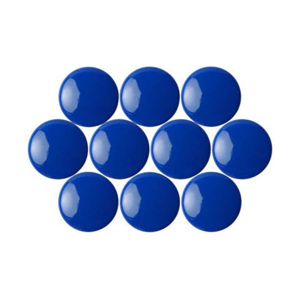 Quartet Magnetic Buttons 30mm Blue Pack of 10