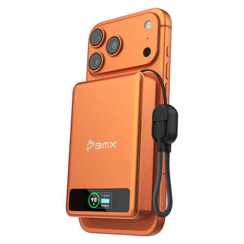 BMX SolidSafe 10K Magnetic Power Bank Orange