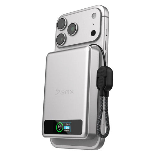 BMX SolidSafe 10K Magnetic Power Bank Silver