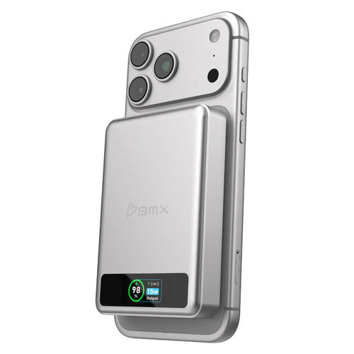 BMX SolidSafe 10K Magnetic Power Bank Silver