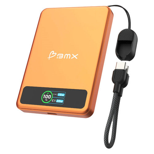 BMX SolidSafe 5K Magnetic Power Bank Orange