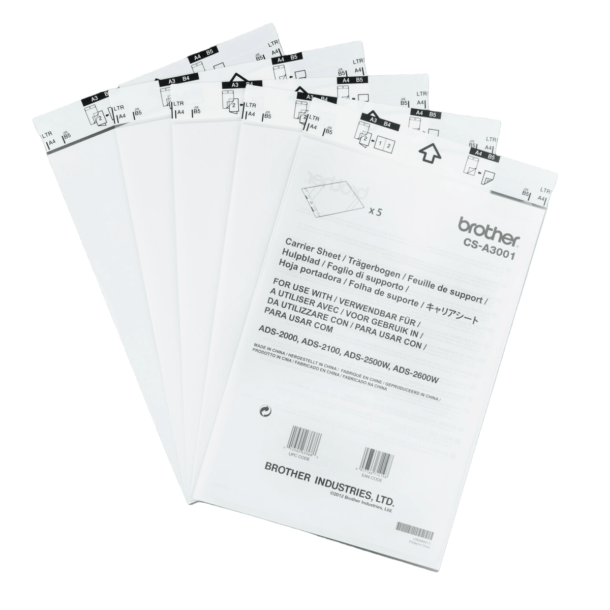 Brother CS-A3001 Scanner Carrier Sheet