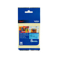 Brother M-K531 Non Laminated Label Tape 12mm Black on Blue