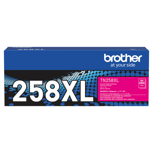 Brother TN258XLM High Yield Toner Cartridge 2300 Pages Magenta