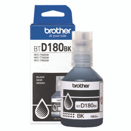 Brother BTD180BK Black Ink Bottle 7,500 Pages