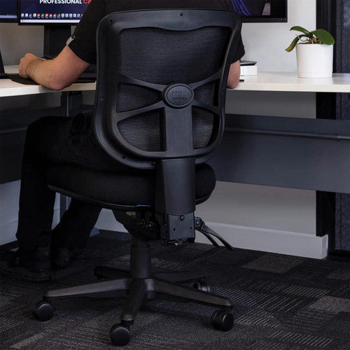 Buro Metro II 24/7 Mesh Back With Seat Slide Nylon Base Without Arms Elastic Black