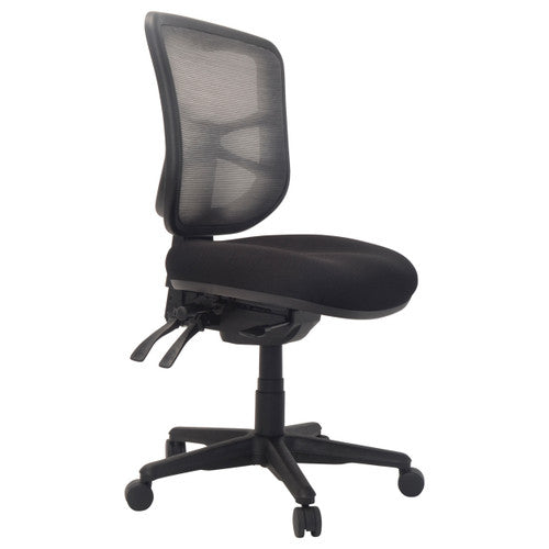 Buro Metro With Seat Slide Black Nylon Base Without Arms Zen Black