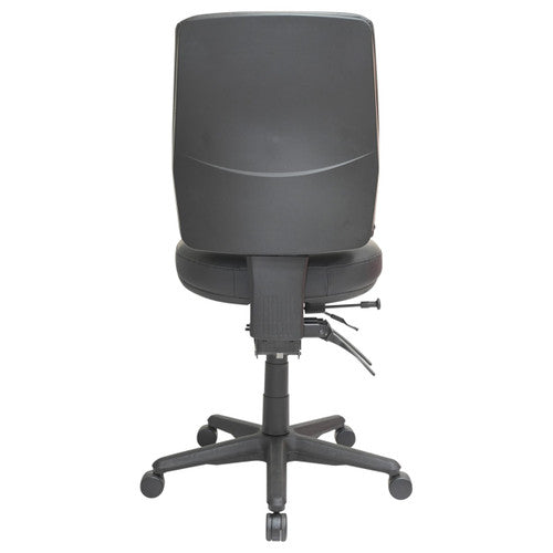 Buro Roma 3 Lever High Back Dillon PU With Seat Slide Without Arms Vinyl Black