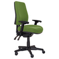 Buro Roma 3 Lever High Back With Seat Slide With Arms Green