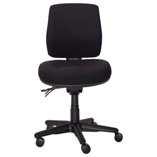 Buro Roma 3 Lever Mid Back With Seat Slide Without Arms Charcoal