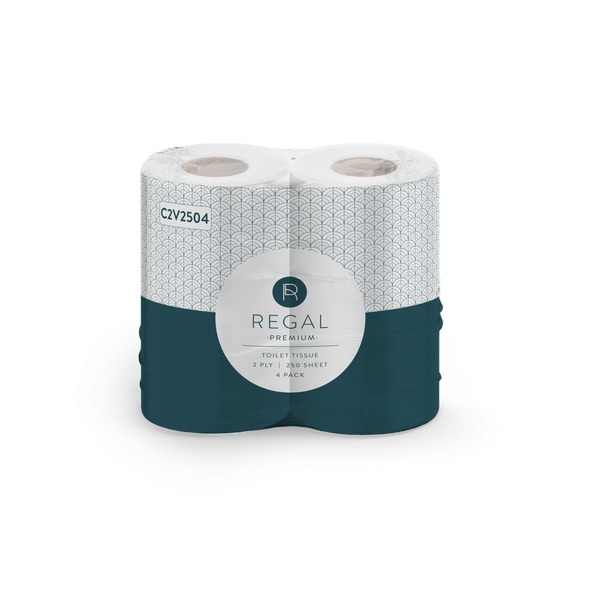 Regal Premium 2 Ply Toilet Tissue 250 Sheets 4 Pack of 12