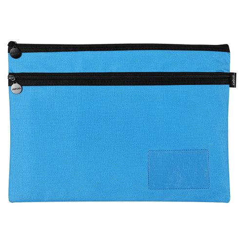 Celco Pencil Case Marine Blue 2 Zip Large 350 x 260mm