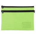 Celco Pencil Case Lime Green 2 Zip Large 350 x 260mm