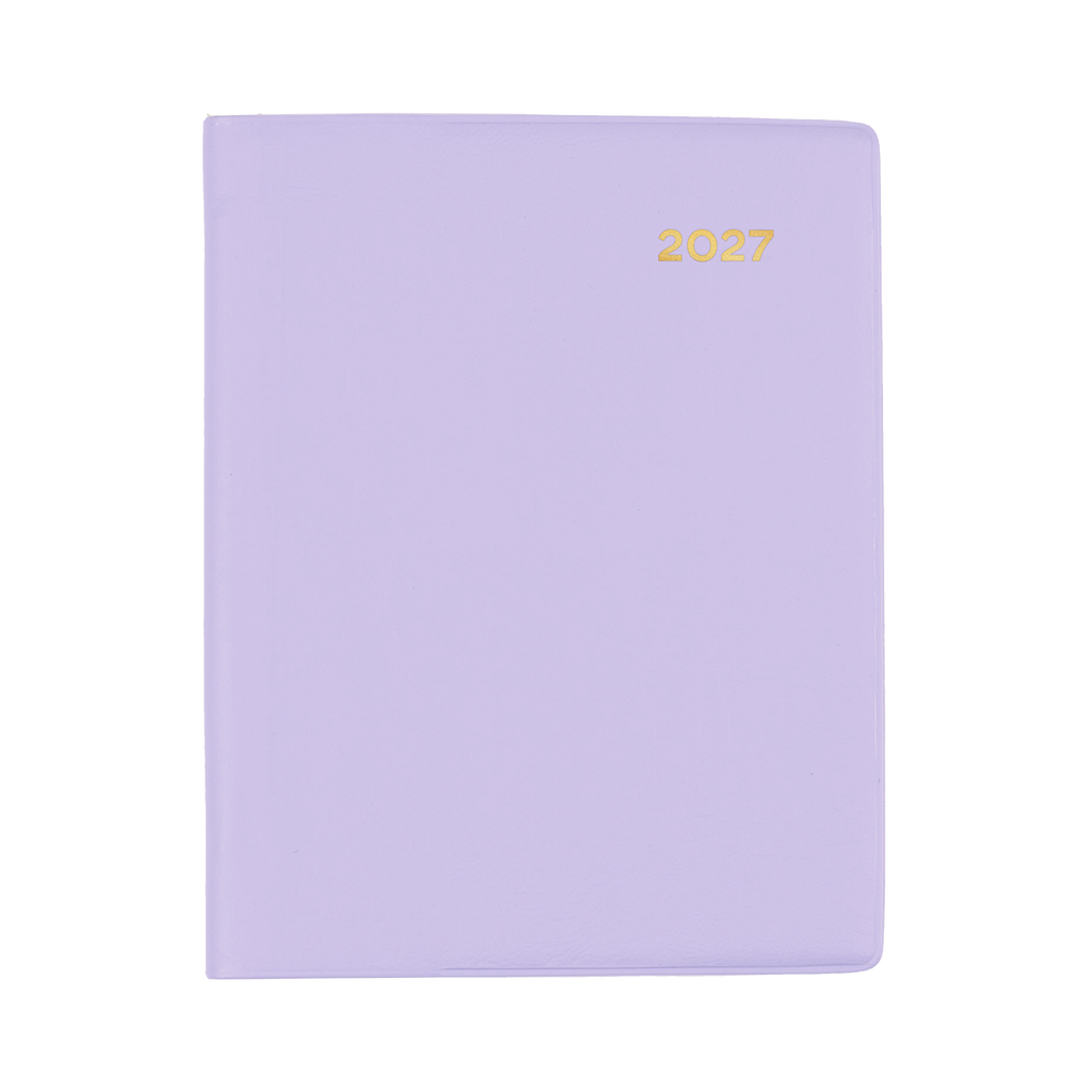 Collins Belmont Diary 2027 A7 Pocket Week to View with Pencil Lilac