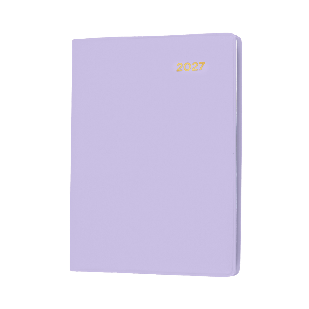 Collins Belmont Diary 2027 A7 Pocket Week to View with Pencil Lilac