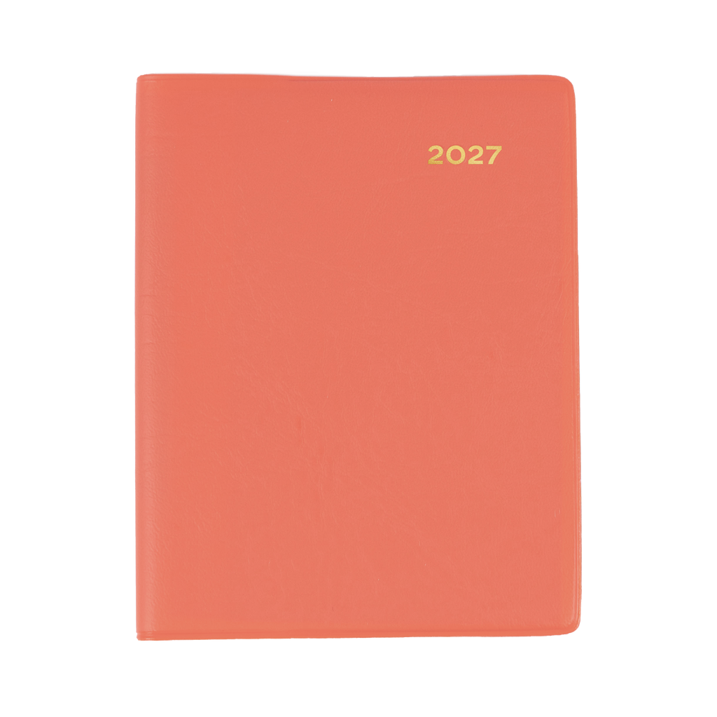 Collins Belmont Diary 2027 A7 Pocket Week to View with Pencil Orange