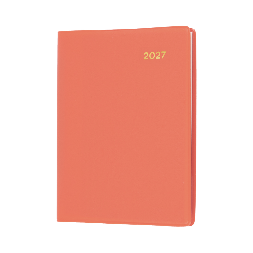 Collins Belmont Diary 2027 A7 Pocket Week to View with Pencil Orange