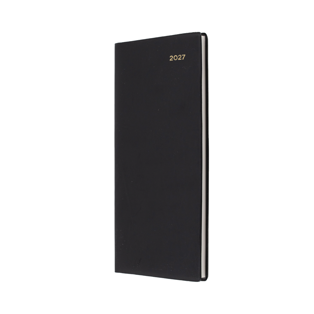 Collins Belmont Diary 2027 B6/7 Slimline Week to View Black