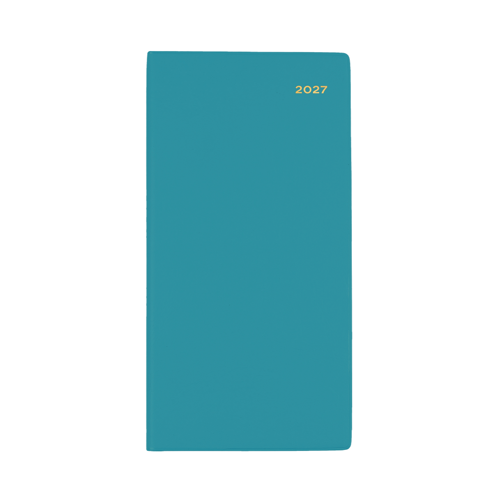 Collins Belmont Diary 2027 B6/7 Slimline Week to View Teal