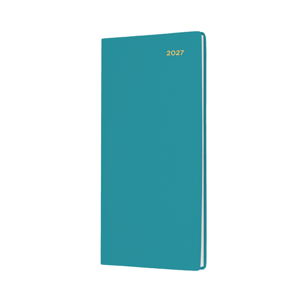 Collins Belmont Diary 2027 B6/7 Slimline Week to View Teal